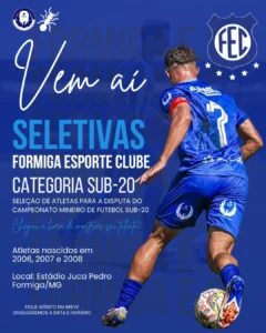 É a sua chance de vestir a camisa do Formiga Esporte Clube! 
