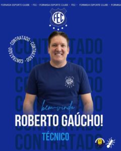 Roberto Gaúcho é o novo técnico do Formiga Esporte Clube